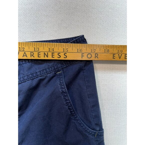 Eddie Bauer Women's Mercer Fit Cropped Pants Zipped Cargo Pocket Size 12 Blue - Picture 7 of 10